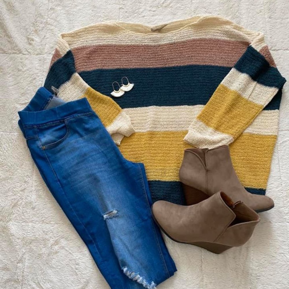 PLUS Striped Sweater
